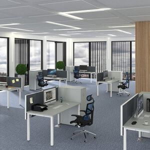 UNI Office desks - grey
